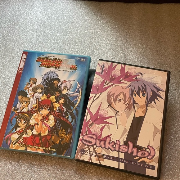 Anime DVD lot of 2 , Sukisho Volume 1 and Samurai Girl: Real Bout High School - Picture 1 of 10